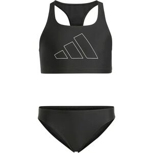 Adidas Performance Big Bars Bikini Black / White 5-6 Years Girls Adidas Performance Big Bars Bikini Black / White 5-6 Years Girls