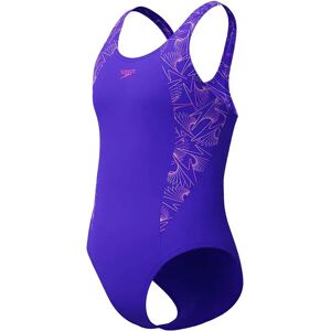 Speedo Hyperboom Splice Swimsuit Indigo Glow 9-10 Years Girls Speedo Hyperboom Splice Swimsuit Indigo Glow 9-10 Years Girls