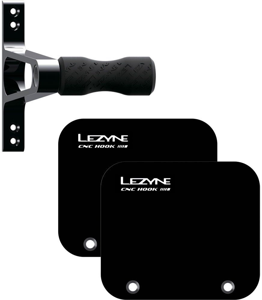 Lezyne Cnc Hook Wall Bike Holder Black One Size unisex