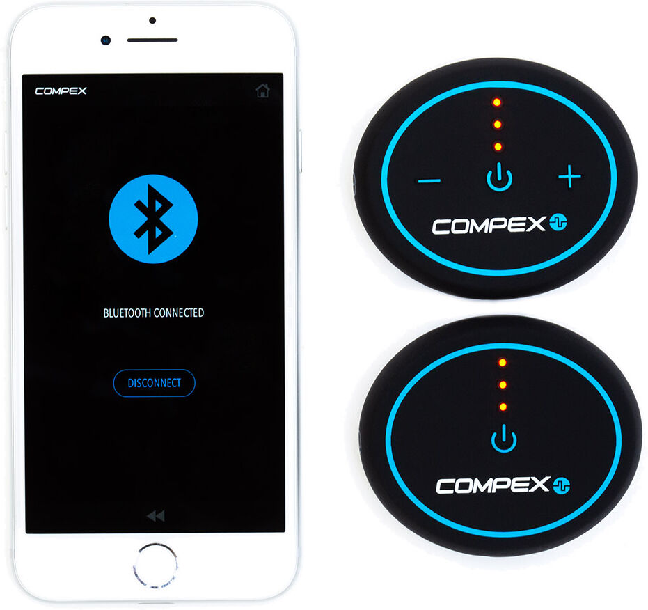 Compex Mini Wireless Muscle Stimulator With Tens Black One Size unisex