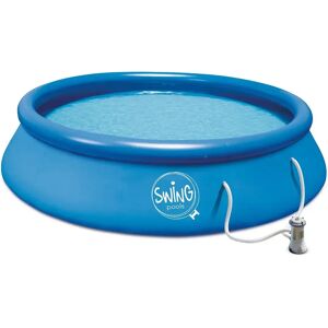 Mountfield Swing Quick Set Pool With Cartridge Filter Pump 12v/2.2m³ Blue 366 x 91 cm unisex Mountfield Swing Quick Set Pool With Cartridge Filter Pump 12v/2.2m³ Blue 366 x 91 cm unisex