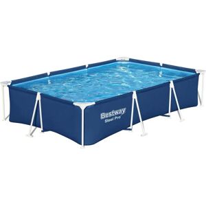 Bestway 56411 Steel Pro 300x201x66cm Rectangular Tubular Pool Blue / White 3300 Liters unisex Bestway 56411 Steel Pro 300x201x66cm Rectangular Tubular Pool Blue / White 3300 Liters unisex