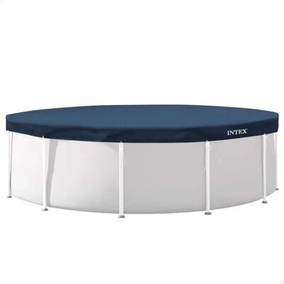 Intex Round All Year Pool Cover Dark Blue 4.57 m unisex Intex Round All Year Pool Cover Dark Blue 4.57 m unisex