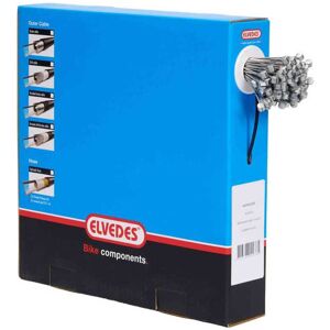 Elvedes 1x19 Stainless T-nipple 7×6 Brake Cable 100 Units Silver 2250 mm unisex
