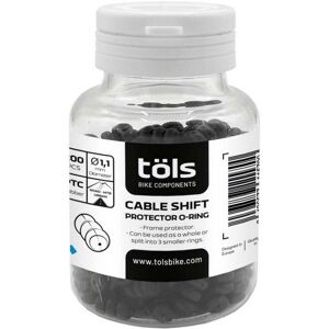 Tols Protector O-ring 1.1 Mm Shift Cable 200 Units Black One Size unisex