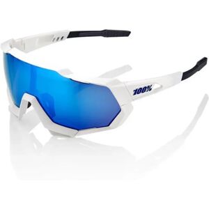 100percent Speedtrap Mirrored Sunglasses Matte White Mirror Multilayer Hiper Blue/CAT3 unisex 100percent Speedtrap Mirrored Sunglasses Matte White Mirror Multilayer Hiper Blue/CAT3 unisex
