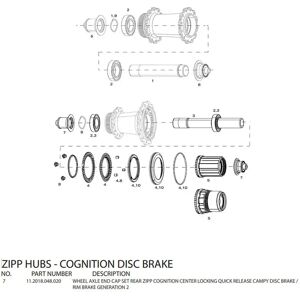 Zipp End Caps For Cognition Disc Rear Hubs Campagnolo Black 10 x 135 mm unisex Zipp End Caps For Cognition Disc Rear Hubs Campagnolo Black 10 x 135 mm unisex
