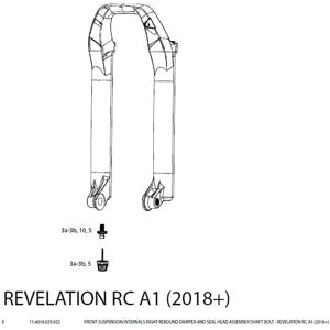 Rockshox Revelation Rc Bluto Rebound Damper Cartridge Black One Size unisex Rockshox Revelation Rc Bluto Rebound Damper Cartridge Black One Size unisex
