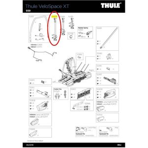 Thule Long Bike Arm 939 For Velospace Xt Spare Part Black One Size unisex Thule Long Bike Arm 939 For Velospace Xt Spare Part Black One Size unisex