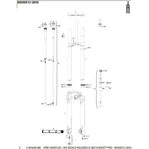 Rockshox Boxxer C1 2019+ 27´´ Boost Flask Fork Lowers Black One Size unisex Rockshox Boxxer C1 2019+ 27´´ Boost Flask Fork Lowers Black One Size unisex