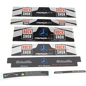Rockshox Rear Shock Decal Monarch Rt3 Debonair Silver / Black One Size unisex Rockshox Rear Shock Decal Monarch Rt3 Debonair Silver / Black One Size unisex