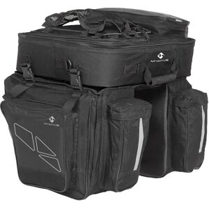 M-wave Amsterdam Triple 96l Pannier Black One Size unisex M-wave Amsterdam Triple 96l Pannier Black One Size unisex