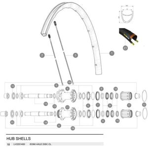 Mavic Id360 Disc Cl Hub Axle Black One Size unisex Mavic Id360 Disc Cl Hub Axle Black One Size unisex