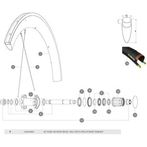 Mavic Id360 Ub Rear Hub Axle Silver One Size unisex Mavic Id360 Ub Rear Hub Axle Silver One Size unisex