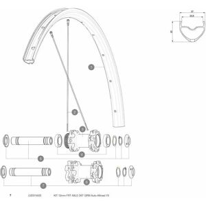 Mavic D6t Auto Allroad 19 Front Hub Axle Black / Silver 12 x 100 mm unisex Mavic D6t Auto Allroad 19 Front Hub Axle Black / Silver 12 x 100 mm unisex