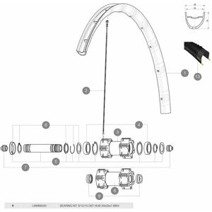 Mavic Front Hub 6804dw Bearing Pair Silver / Black One Size unisex Mavic Front Hub 6804dw Bearing Pair Silver / Black One Size unisex
