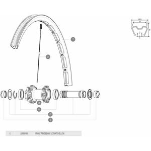 Mavic Deemax Ultimate Front Rim Yellow 650B - 27.5´´ 2 unisex Mavic Deemax Ultimate Front Rim Yellow 650B - 27.5´´ 2 unisex