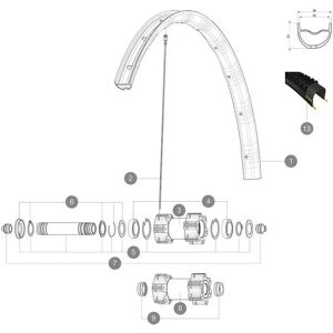 Mavic Xa Elite Tubeless Rim Blue 650B - 27.5´´ 2 unisex Mavic Xa Elite Tubeless Rim Blue 650B - 27.5´´ 2 unisex
