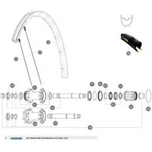 Mavic Ksyrium Elite Disc Ust Rear Rim Black 700 - 28´´ 24H unisex Mavic Ksyrium Elite Disc Ust Rear Rim Black 700 - 28´´ 24H unisex