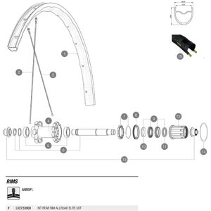 Mavic Allroad Elite Ust Rear Rim Black 700 - 28´´ 20H unisex Mavic Allroad Elite Ust Rear Rim Black 700 - 28´´ 20H unisex