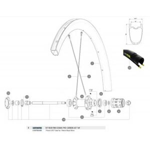 Mavic Cosmic Pro Carbon Ust Tdf Rear Rim Black 700 - 28´´ 20H unisex Mavic Cosmic Pro Carbon Ust Tdf Rear Rim Black 700 - 28´´ 20H unisex
