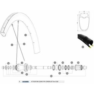 Mavic Cosmic Pro Carbon Ust Disc Rear Rim Black 650B - 27.5´´ 2 unisex Mavic Cosmic Pro Carbon Ust Disc Rear Rim Black 650B - 27.5´´ 2 unisex