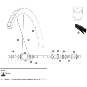 Mavic Ksyrium Pro Carbon Ust Disc 20 Rear Rim Black 700 - 28´´ 24H unisex Mavic Ksyrium Pro Carbon Ust Disc 20 Rear Rim Black 700 - 28´´ 24H unisex