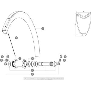 Mavic Cosmic Pro Carbon Sl T Disc Left Spokes 12 Units Black 278 mm unisex Mavic Cosmic Pro Carbon Sl T Disc Left Spokes 12 Units Black 278 mm unisex