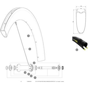 Mavic Comete Pro Carbon Sl T Front Spokes 12 Units Black 247 mm unisex Mavic Comete Pro Carbon Sl T Front Spokes 12 Units Black 247 mm unisex