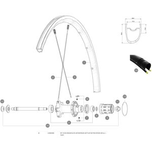 Mavic Aksium Elite Ust/ksyrium Ust Rear Right Spokes 10 Units Black 297 mm unisex Mavic Aksium Elite Ust/ksyrium Ust Rear Right Spokes 10 Units Black 297 mm unisex