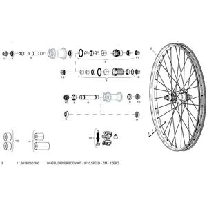 Sram Zm1 3zero Freehub Body Black 9-10s unisex Sram Zm1 3zero Freehub Body Black 9-10s unisex