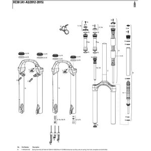 Rockshox Solo Air Xc30 26 80 Left Spring Internals Black One Size unisex Rockshox Solo Air Xc30 26 80 Left Spring Internals Black One Size unisex