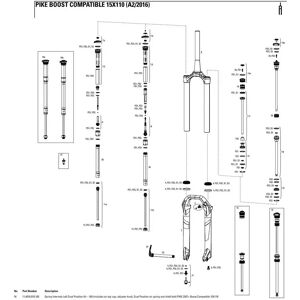 Rockshox Pike 27´´/29´´ 160 Mm Dual Position Air Left Spring Internals Black One Size unisex Rockshox Pike 27´´/29´´ 160 Mm Dual Position Air Left Spring Internals Black One Size unisex
