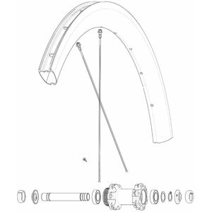 Mavic Front/rear Cosmic Sl 45 Disc Road Bike Rim Black 700 - 28´´ unisex Mavic Front/rear Cosmic Sl 45 Disc Road Bike Rim Black 700 - 28´´ unisex