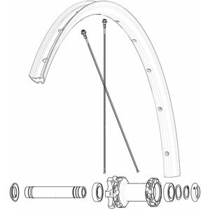 Mavic Kit 12 Front Ebm Allroad S Spokes Black 294 mm unisex Mavic Kit 12 Front Ebm Allroad S Spokes Black 294 mm unisex