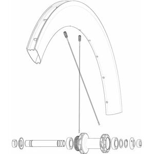 Mavic Kit 12 Front/rear Cosmic Sl 65 Disc Spokes Black 254 mm unisex Mavic Kit 12 Front/rear Cosmic Sl 65 Disc Spokes Black 254 mm unisex