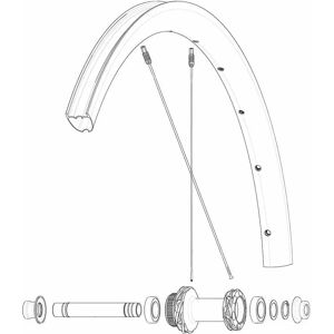 Mavic Kit 12 Front/rear Cosmic Slr 32 Disc Spokes Black 291 mm unisex Mavic Kit 12 Front/rear Cosmic Slr 32 Disc Spokes Black 291 mm unisex