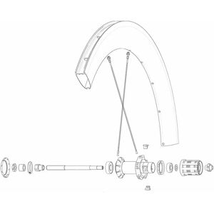Mavic Kit 12 Rear Ds Com Pro Carbon Ust Spokes Black 252 mm unisex Mavic Kit 12 Rear Ds Com Pro Carbon Ust Spokes Black 252 mm unisex
