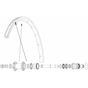 Mavic Kit 12 Rear Ksyrium Sl Nds Spokes Black 297 mm unisex Mavic Kit 12 Rear Ksyrium Sl Nds Spokes Black 297 mm unisex