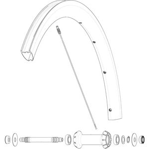 Mavic Kit 9 Front Cosmic Slr 40 Rb Spokes Black 277 mm unisex Mavic Kit 9 Front Cosmic Slr 40 Rb Spokes Black 277 mm unisex
