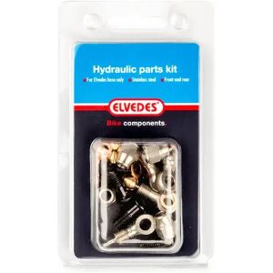 Elvedes M8x1 + Banjo Hydraulic Parts Kit Silver One Size unisex Elvedes M8x1 + Banjo Hydraulic Parts Kit Silver One Size unisex