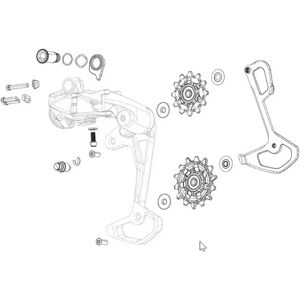 Sram Xx T-type Eagle Axs Stabilizer Assembly Black One Size unisex Sram Xx T-type Eagle Axs Stabilizer Assembly Black One Size unisex