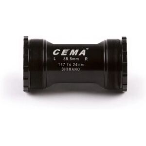 Cema T47 Threaded Stainless Steel Fsa 386 Bottom Bracket Cups Black 85.5 mm unisex Cema T47 Threaded Stainless Steel Fsa 386 Bottom Bracket Cups Black 85.5 mm unisex