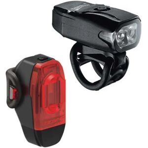 Lezyne Ktv Drive / Ktv Drive+ Light Set Black 200 / 40 Lumens unisex Lezyne Ktv Drive / Ktv Drive+ Light Set Black 200 / 40 Lumens unisex