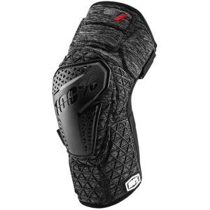 100percent Surpass Knee Guards Heather Grey / Black XL unisex 100percent Surpass Knee Guards Heather Grey / Black XL unisex