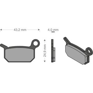 Brenta Ciclo B4/racing Xc/br Team/pro Formula Sintered Disc Brake Pads Black / Silver One Size unisex Brenta Ciclo B4/racing Xc/br Team/pro Formula Sintered Disc Brake Pads Black / Silver One Size unisex