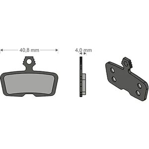 Brenta Ciclo Code R/code Rsc/guide R Avid/sram Sintered Disc Brake Pads Black / Silver One Size unisex Brenta Ciclo Code R/code Rsc/guide R Avid/sram Sintered Disc Brake Pads Black / Silver One Size unisex