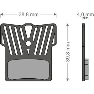 Brenta Ciclo Light Tech Xtr/k-force/mcx1 Shimano/fsa/rever Disc Brake Pads Black / Silver One Size unisex Brenta Ciclo Light Tech Xtr/k-force/mcx1 Shimano/fsa/rever Disc Brake Pads Black / Silver One Size unisex