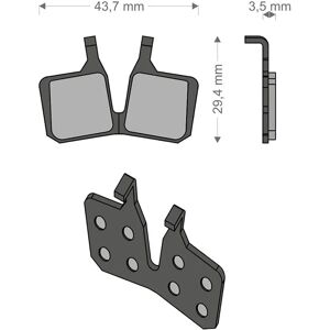 Brenta Ciclo Mt5/mt7 Magura Sintered Disc Brake Pads Black / Silver One Size unisex Brenta Ciclo Mt5/mt7 Magura Sintered Disc Brake Pads Black / Silver One Size unisex