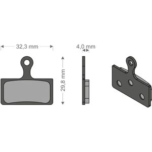 Brenta Ciclo Xtr/k-force/mcx1 Shimano/fsa/rever Sintered Disc Brake Pads Black / Silver One Size unisex Brenta Ciclo Xtr/k-force/mcx1 Shimano/fsa/rever Sintered Disc Brake Pads Black / Silver One Size unisex